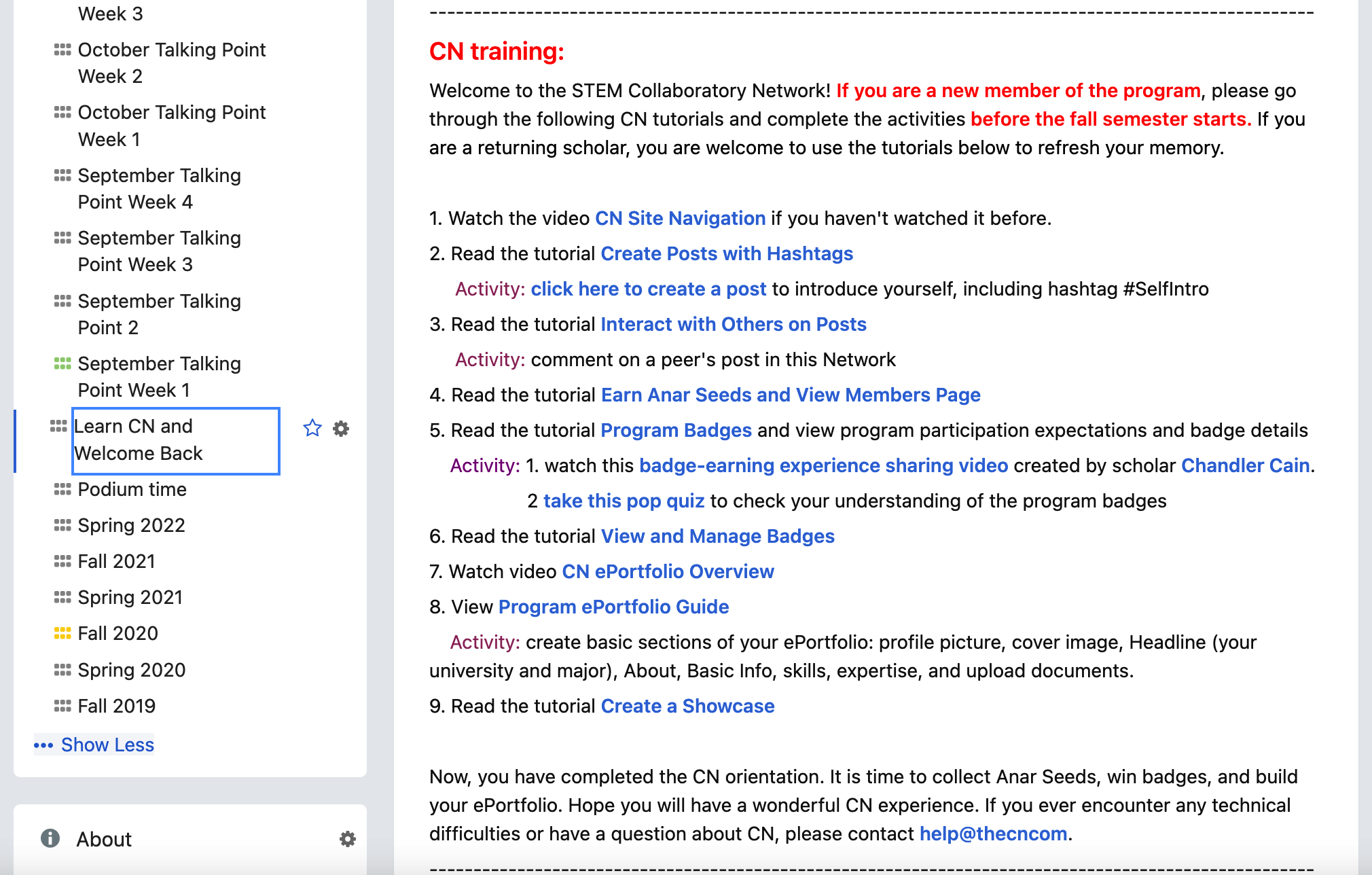 Image 1: The orientation materials in CN